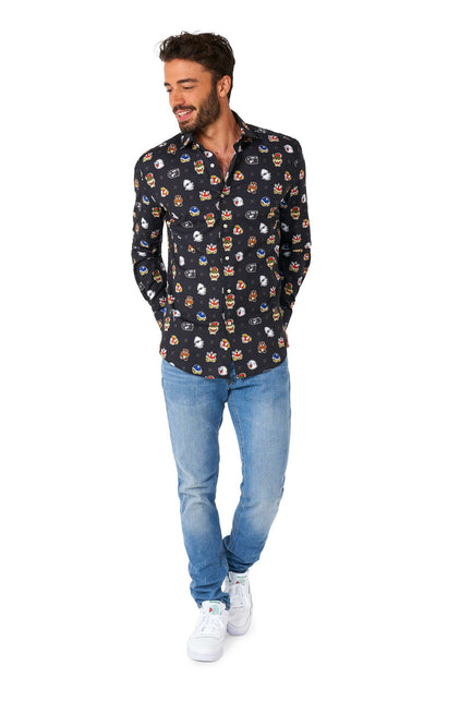Super Mario Bad Guys Overhemd Heren OppoSuits