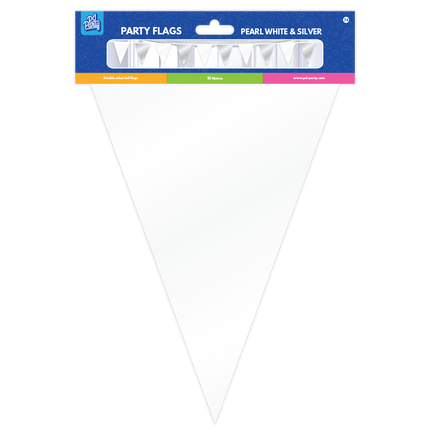 Witte Zilveren Slinger Metallic 10m