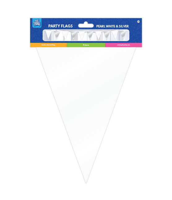 Witte Zilveren Slinger Metallic 10m