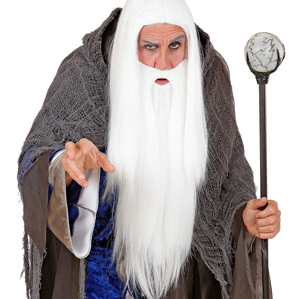 Tovenaar Pruik Met Baard