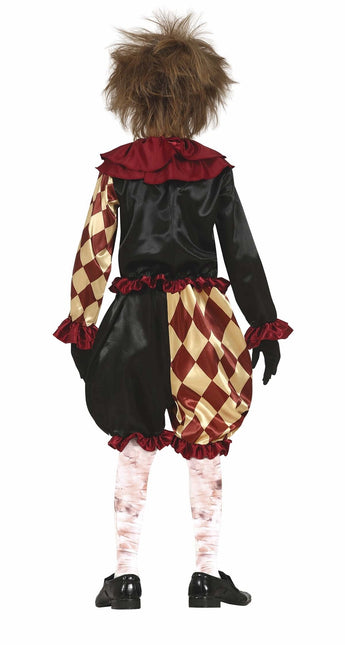Horror Clown Halloween Kostuum Kind Rood