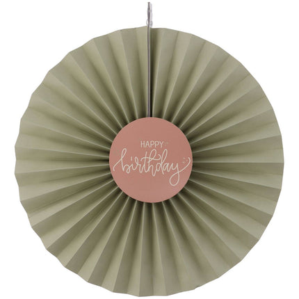 Happy Birthday Papieren Waaiers 3st