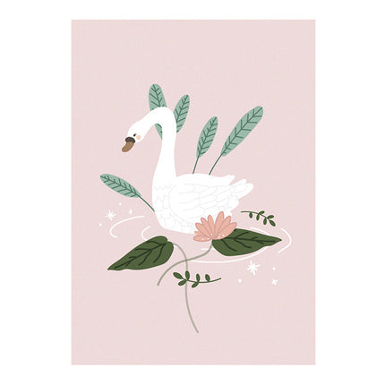 Zwaan Tekenboek met Poster Roze 21 x 30cm
