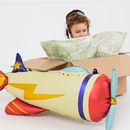 Helium Ballon Vliegtuig Leeg 91cm