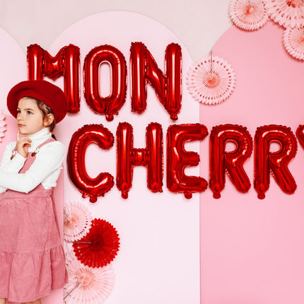 Folie Ballon Letter O Rood Leegd 35cm