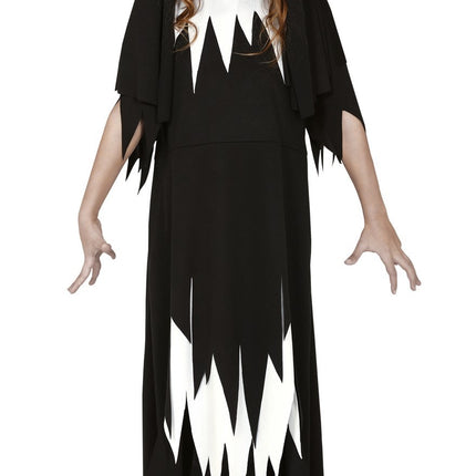Non Halloween Kostuum Kind zwart-wit