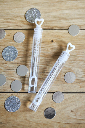 Bellenblaas Hart Wit 48st