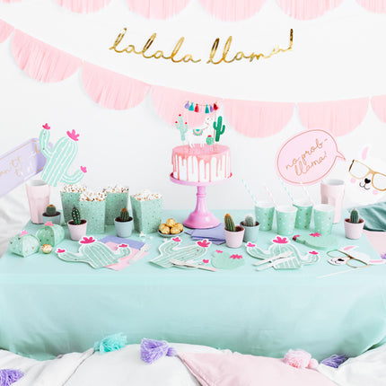 Banner Lalala Llama Goud 82cm