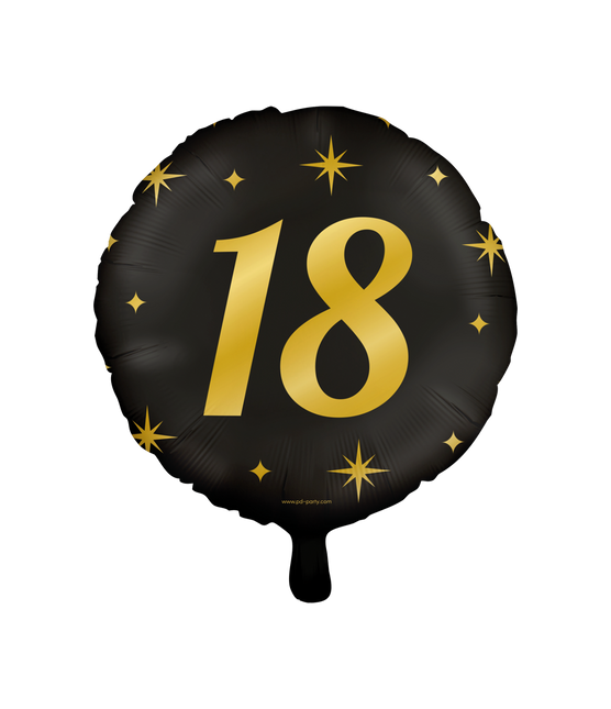 Helium Ballon 18 Jaar Leeg 30cm