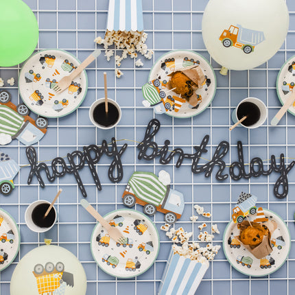 Cocktailprikkers Bouwvoertuigen 6st