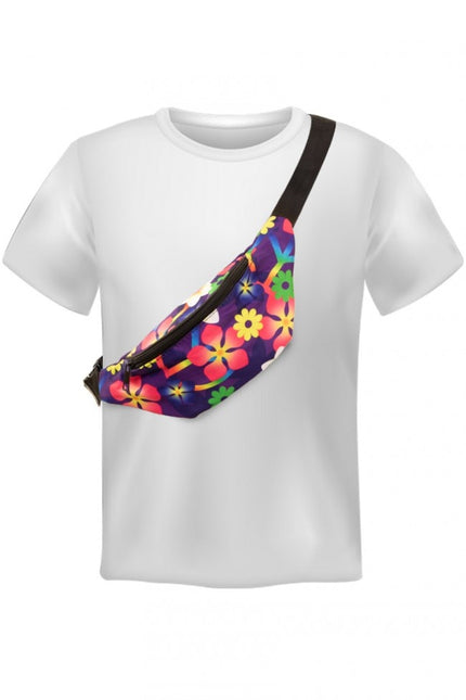 Heuptasje Flower Power Paars