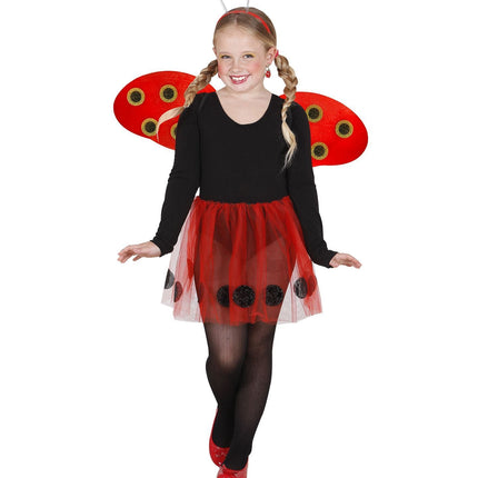 Verkleedset Lieveheersbeestje 3 delig