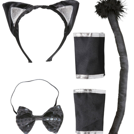 Verkleedset Kat 4 delig