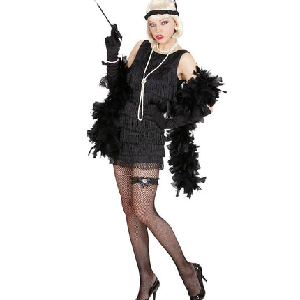 Zwarte Kousenband Met Diamanten Hartje