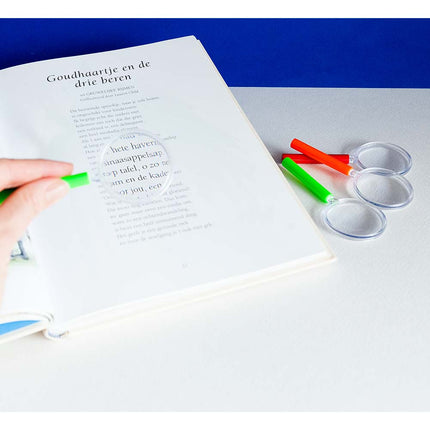 Uitdeelcadeautjes Vergrootglas 10,5cm 4st