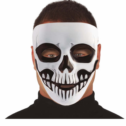 Zwart Witte Halloween Masker Skelet