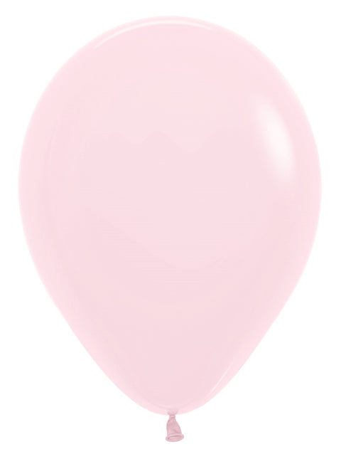 Ballonnen Pastel Matte Pink 30cm 50st