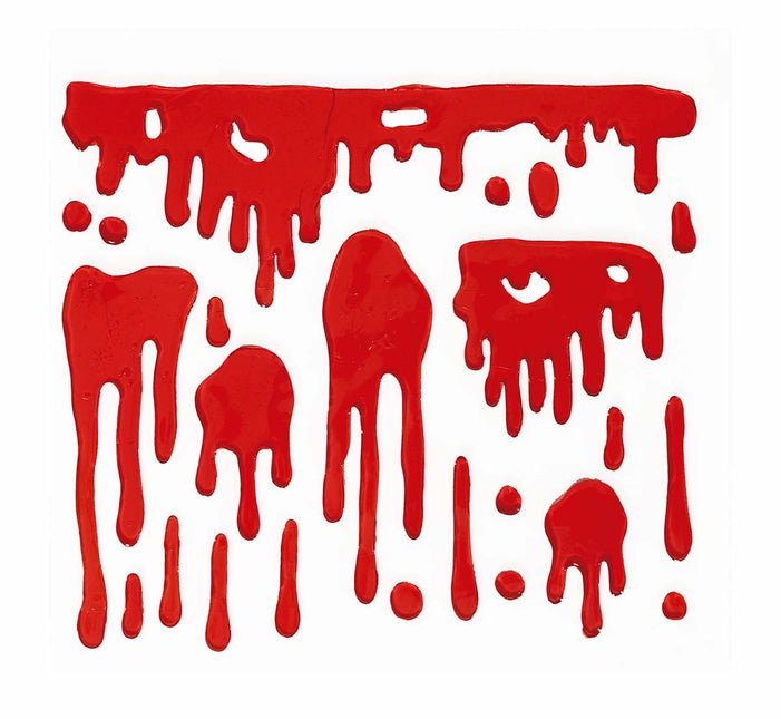 Halloween Raamdecoratie Bloed 25cm