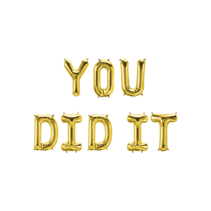 Gouden Ballonnen Set You Did It 1,9m