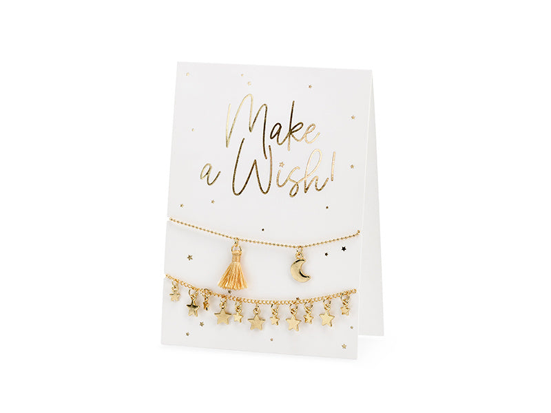 Wenskaart Make A Wish Armbanden 14,8cm