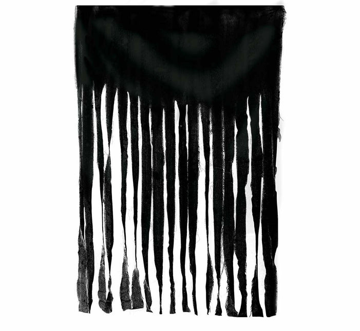 Zwart Deurgordijn Stof 2m