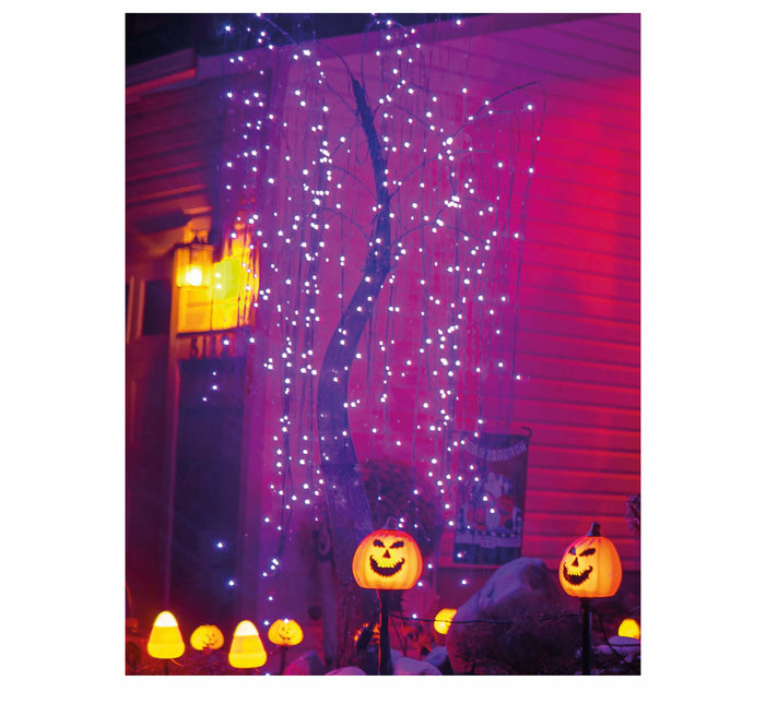 Halloween LED slinger Lila 144 lampjes
