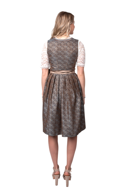 Groene Dirndl Jurk Oktoberfest Dames Jaquard