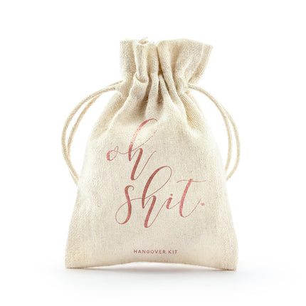 Katoenen Zakjes Oh Shit 15cm 10st