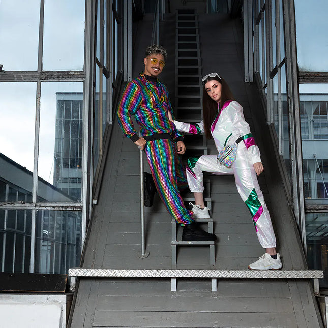 Gekleurde Trainingspak Fout Dames Holografisch