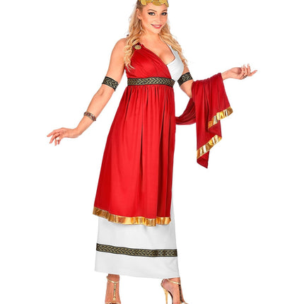 Rood Witte Jurk Dames