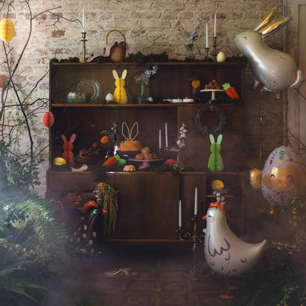 Lichtgroene Honeycomb Paasei 12cm