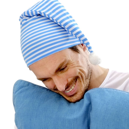 Blauw Witte Slaapmuts