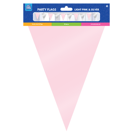 Roze Zilveren Slinger Metallic 10m