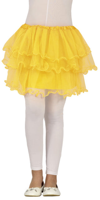 Gele Tutu Meisje Ruches 30cm