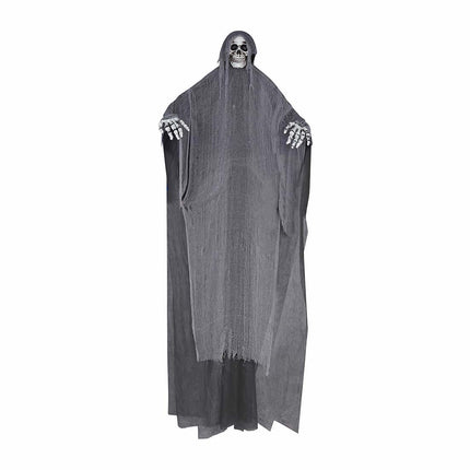 Grijze Halloween Hangdecoratie Skelet 3,2m