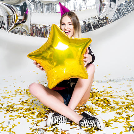 Feesthoedjes Holografisch Glitter 16cm 20st