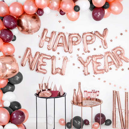 Folie Ballon Letter Y Rose Goud Leeg 35cm