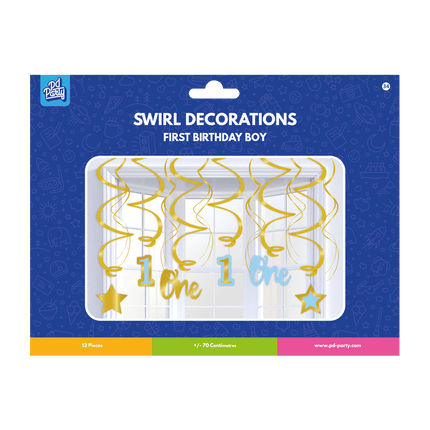 1 Jaar Hangdecoratie Jongen 70cm