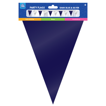 Blauw Zilveren Slinger Metallic 10m