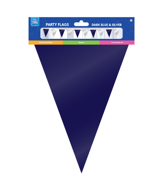 Blauw Zilveren Slinger Metallic 10m