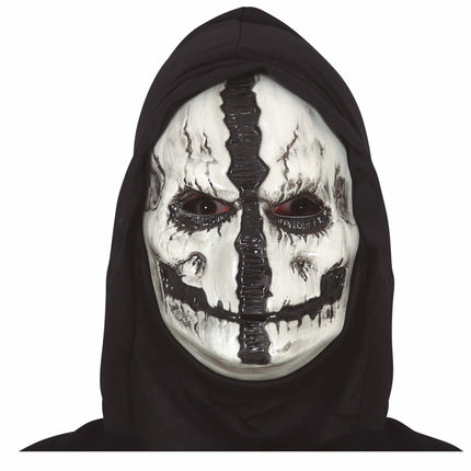 Zwart Witte Halloween Masker Schedel