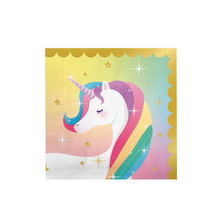 Unicorn Servetten 16cm 16st