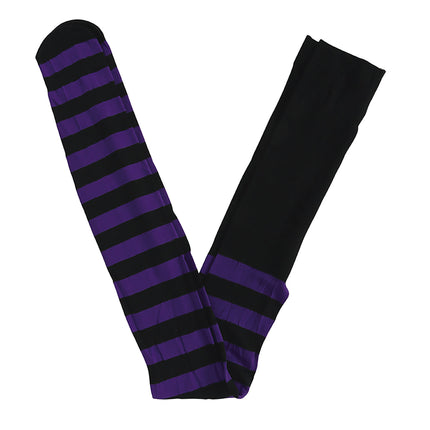 Paarse Panty Gestreept