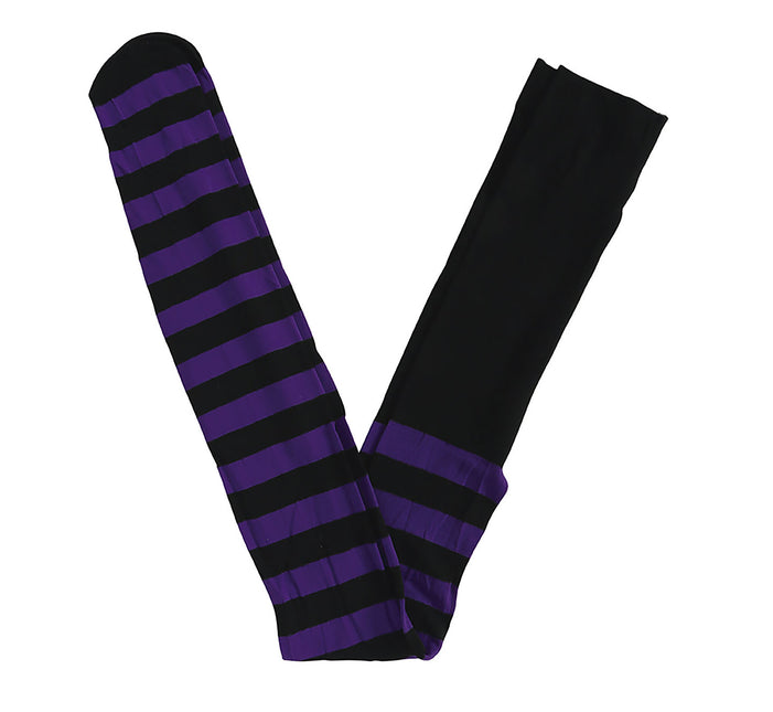 Paarse Panty Gestreept