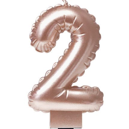 Kaars Folie Ballon Rose Goud 2 10cm