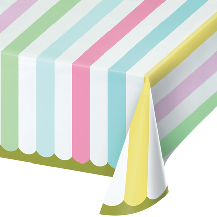 Tafelkleed Strepen Pastel 2,59m