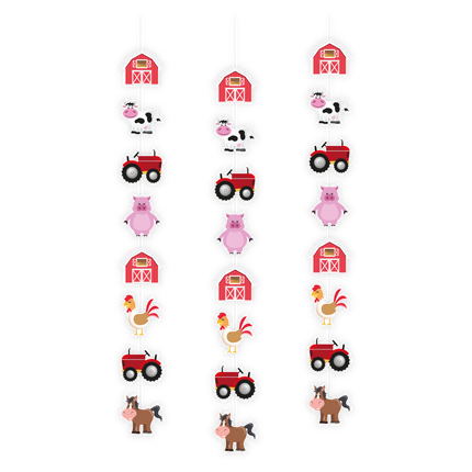 Boerderij Hangdecoratie 1,2m 3st