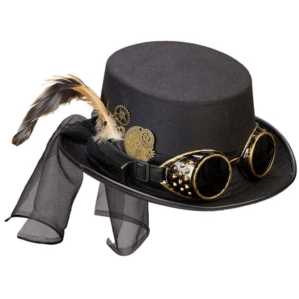 Hoed Steampunk Bril