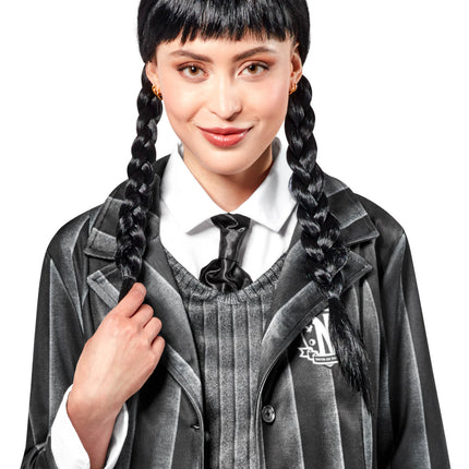 Zwarte Pruik Vlechtjes Dames