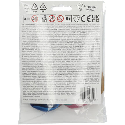 Ballonnen 9 jaarHappy 9th 33cm 6st